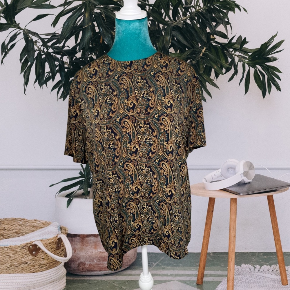 Vintage Paisley Blouse